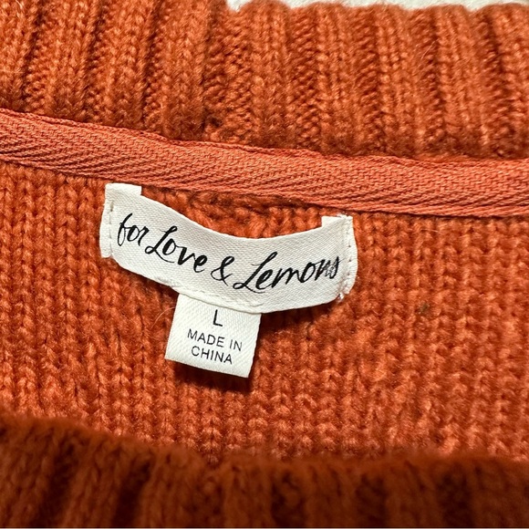 For Love and Lemons Florentina Sweater Ginger - Picture 8 of 11